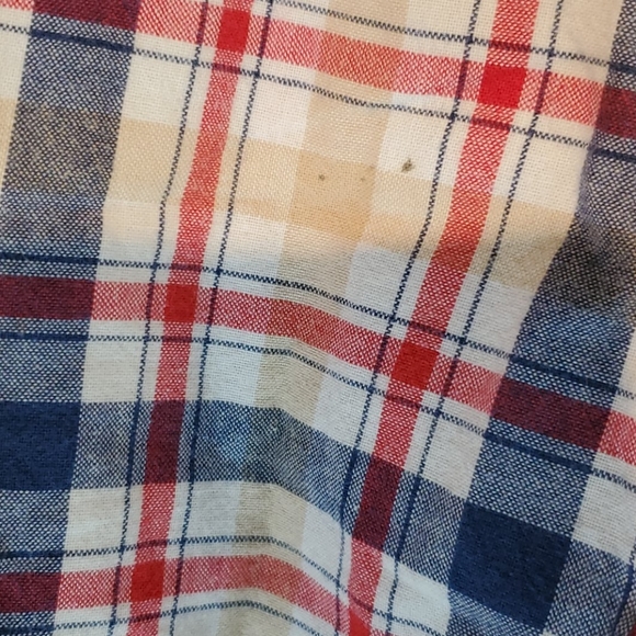 Vintage Volcom Red, White, Blue & Tan Plaid Shorts - Picture 4 of 7